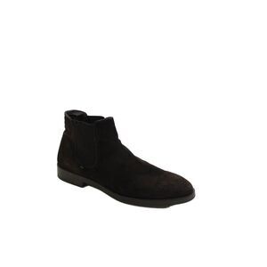 Adam Derrick Mens Suede Pull-On Chelsea Ankle Boots Brown Size 10